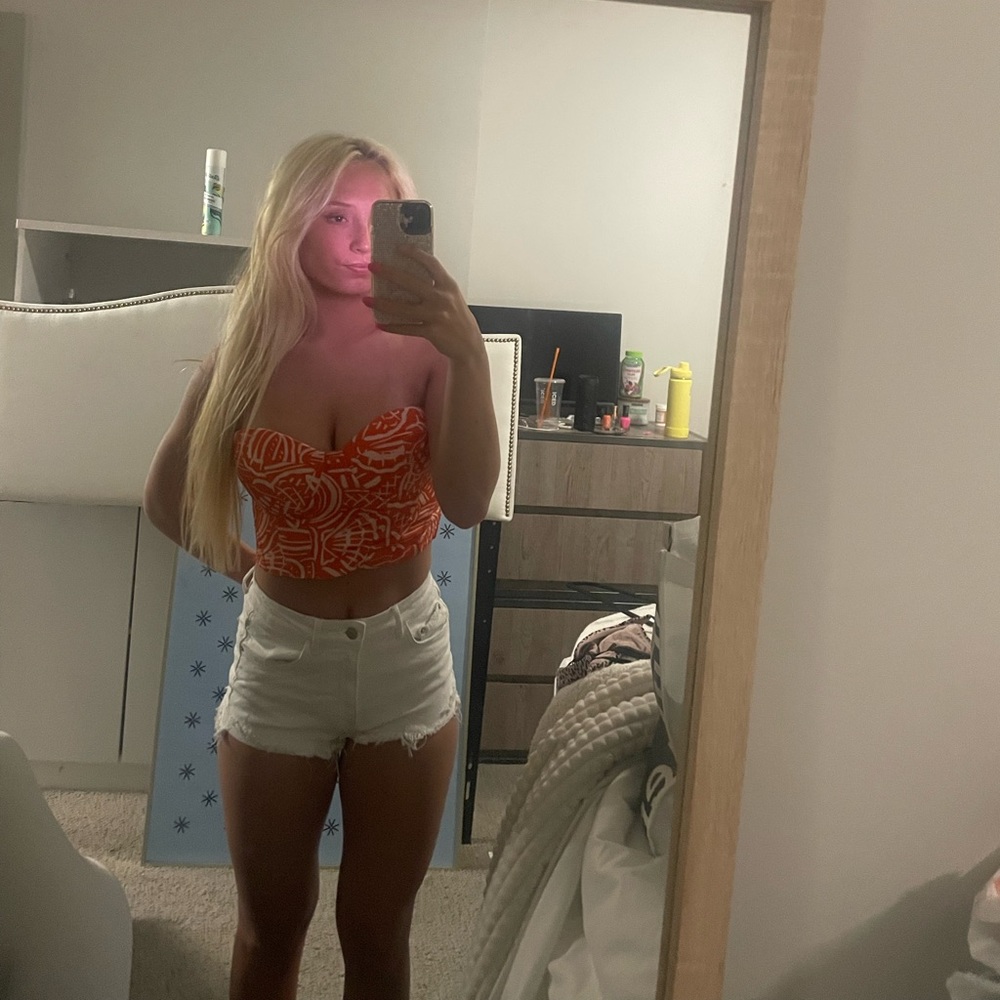 Cropped corset top